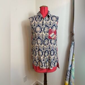 Artisan De Luxe Button-Down Top (L)